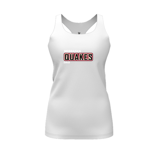 [FT0TRBWH-FYS-LOGO2] Decker Racerback Tank Top (Female Youth S, White, Logo 2)