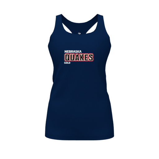 [FT0TRBNV-FYS-LOGO2] Decker Racerback Tank Top (Female Youth S, Navy, Logo 2)