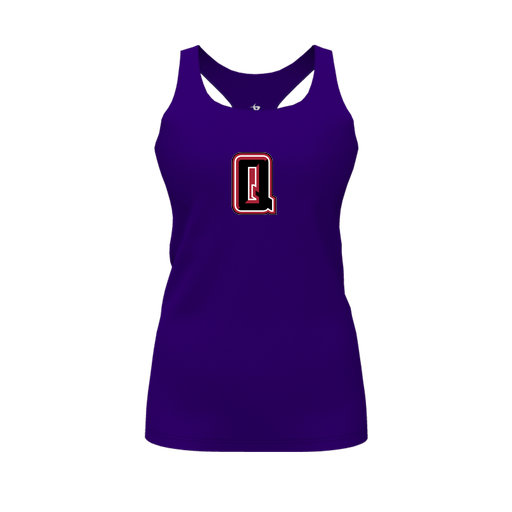 [FT0TRBPP-FYS-LOGO1] Decker Racerback Tank Top (Female Youth S, Purple, Logo 1)