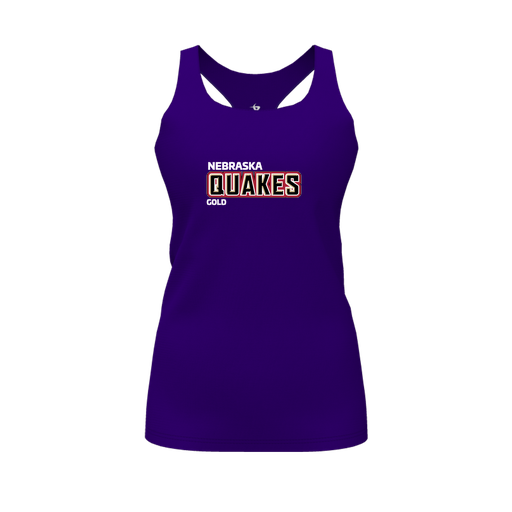 [FT0TRBPP-FYS-LOGO2] Decker Racerback Tank Top (Female Youth S, Purple, Logo 2)