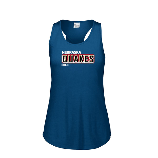 [FT0TUBNV-FAS-LOGO2] Ladies Tri Blend Tank Top (Female Adult S, Navy, Logo 2)