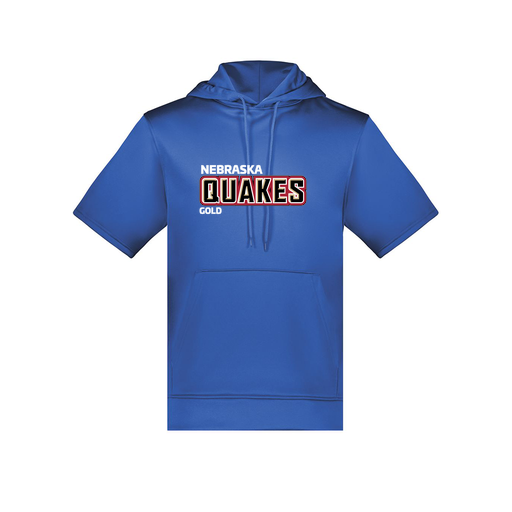 [6871.060.S-LOGO2] Men's Dri Fit Short Sleeve Hoodie (Adult S, Royal, Logo 2)