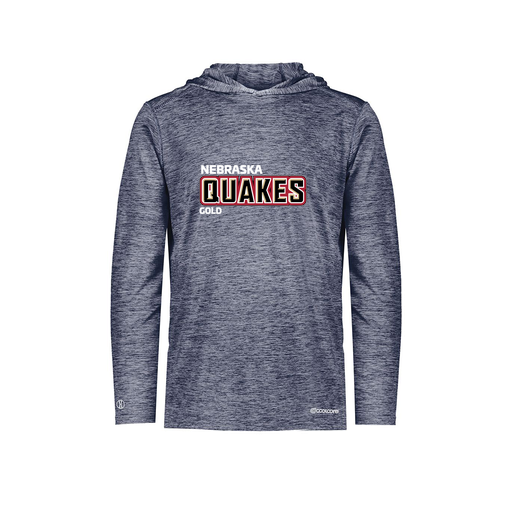 [FOLHCGNV-AS-LOGO2] Decker Men's Charge Hoodie (Adult S, Navy, Logo 2)