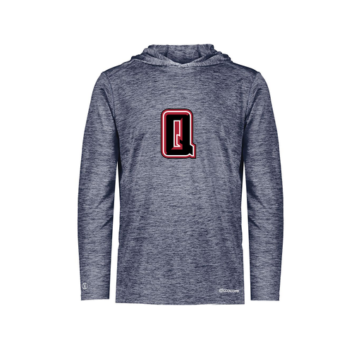 [FOLHCGNV-YS-LOGO1] Decker Youth Charge Hoodie (Youth S, Navy, Logo 1)