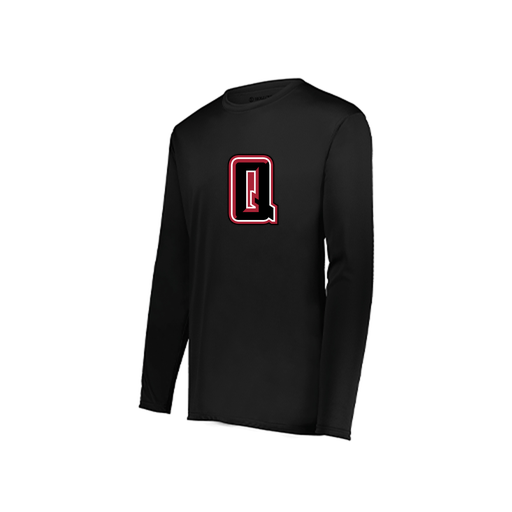 [222822.080.XS-LOGO1] Men's LS Smooth Sport Shirt (Adult XS, Black, Logo 1)