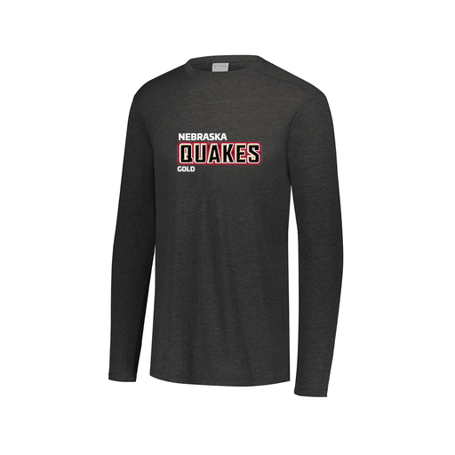[FTLCUBBK-AXS-LOGO2] Decker Men's Tri-Blend T-Shirt - Long Sleeve (Adult XS, Black, Logo 2)