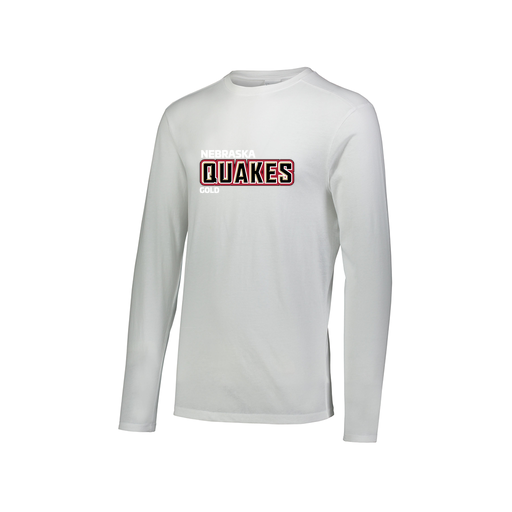 [FTLCUBWH-AXS-LOGO2] Decker Men's Tri-Blend T-Shirt - Long Sleeve (Adult XS, White, Logo 2)